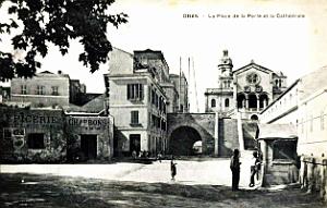 Oran - Place de la Perle et la Cathedrale Saint-Louis